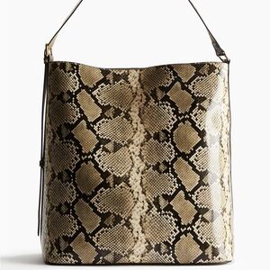 Snakeskin tote bag